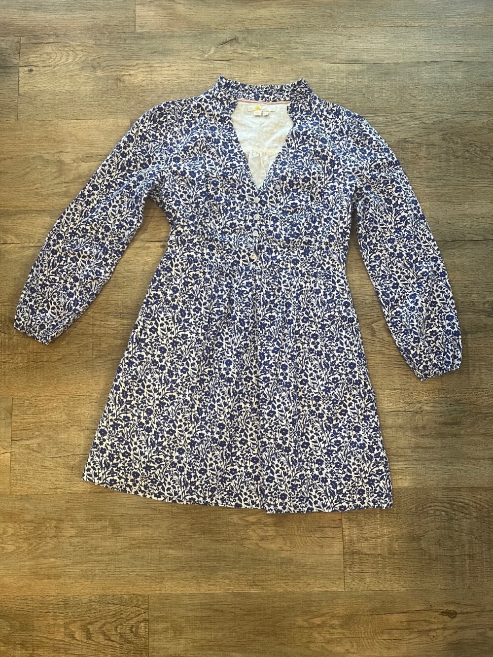 Boden Notch Neck Mini Tea Dress 6 Petite